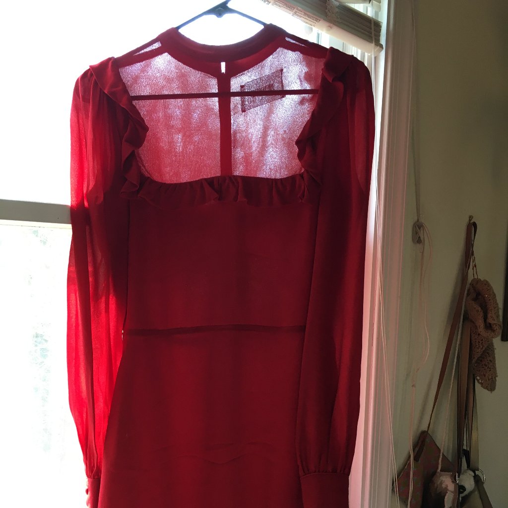 Reformation Red Bellflower Dress